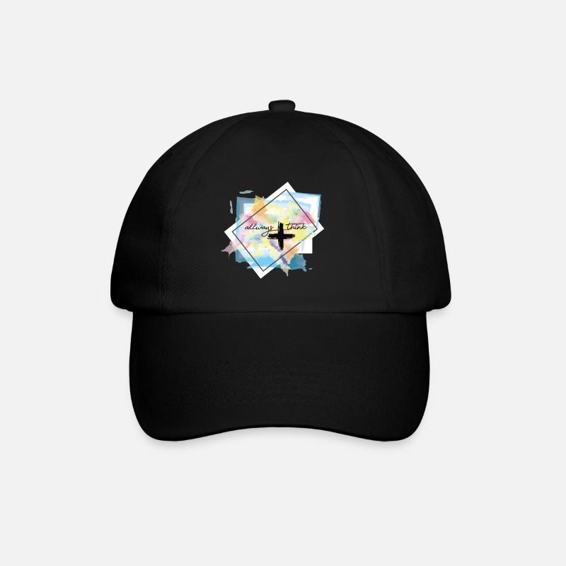 pense positif - Casquette classique - noir/noir