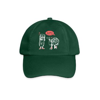 Photographer Camera Lens - Baseball Cap - bottle green - Front