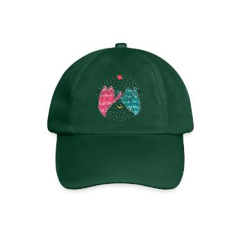 Friendship Grunge Aesthetic E-Girl Finger Oath - Baseball Cap - bottle green - Front