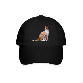Katze Katzen Katze Cat Cats - Baseball Cap - black/black - Front