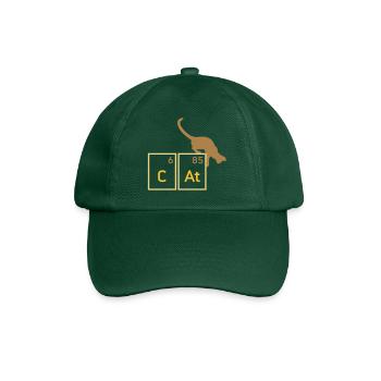 Cat (Calcium, Astat)(Katze) - Baseballkappe - Flaschengrün - Vorne