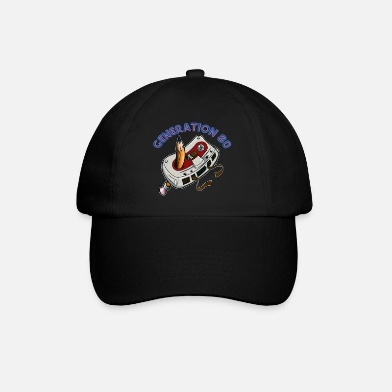 gen80 - Casquette classique - noir/noir