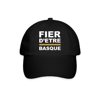 Fier d'être BASQUE - - Casquette classique - noir/noir - Devant