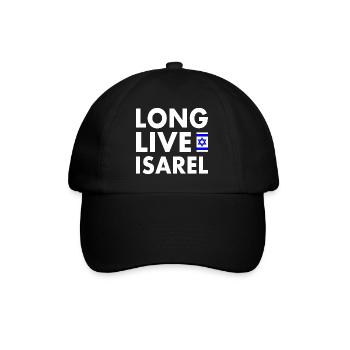 Long live israel - Casquette classique - noir/noir - Devant