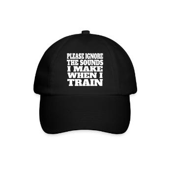 Fitness Muscle Bodybuilder Strength Training Athletes - Baseball Cap - black/black - Front