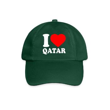 I love qatar - Baseball Cap - bottle green - Front