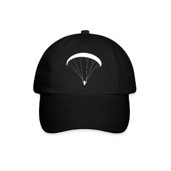 Paraglider Paragleiten Gleitschirm Paragleiter - Baseballkappe - Schwarz/Schwarz - Vorne