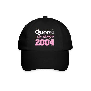 Reine Depuis 2004 Fille 18 Ans Anniversaire - Casquette classique - noir/noir - Devant