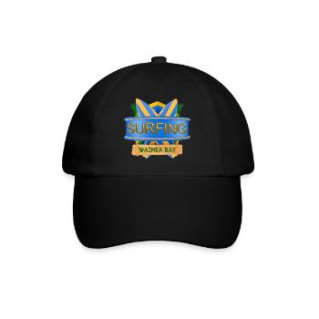 Hawaii, Surfing, Waimea Bay - Baseball Cap - black/black - Front