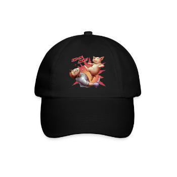 End of Meat - Baseballkappe - Schwarz/Schwarz - Vorne