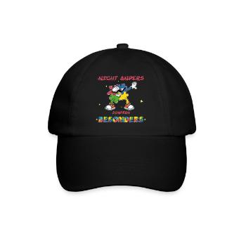 Nicht anders, sondern besonders und einzigartig - Baseballkappe - Schwarz/Schwarz - Vorne
