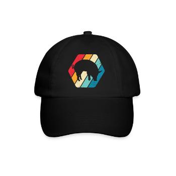Pig Piglet Pig Farm Farm Farmer Animal Nature - Baseball Cap - black/black - Front
