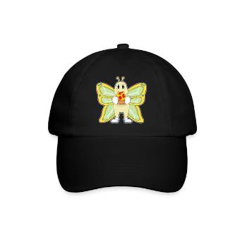 Butterfly Pizza - Baseball Cap - black/black - Front