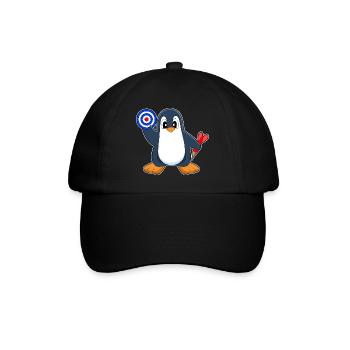 Cible de fléchettes Penguin Dart - Casquette classique - noir/noir - Devant