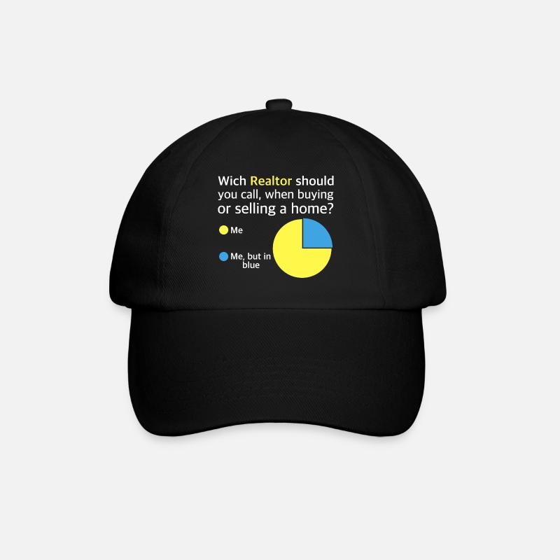 Quel courtier devriez-vous appeler | Je, Moi - Casquette classique - noir/noir