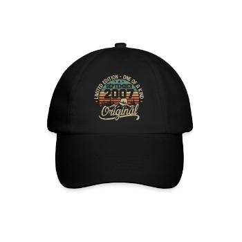 Birthday September 2007 Gift September 2007 - Baseball Cap - black/black - Front