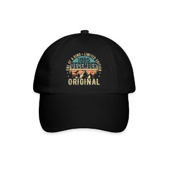 Légendes Anniversaire Décembre 1985 Naissance Cadeau - Casquette classique - noir/noir - Devant