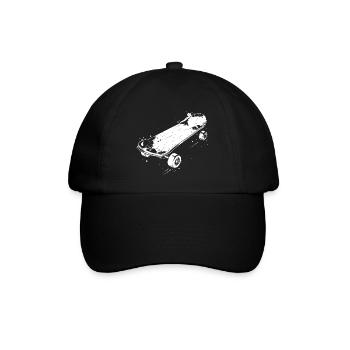 Skateboard Sketch - Baseball Cap - black/black - Front