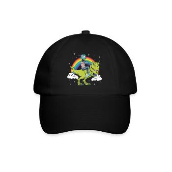 Zombie Halloween Dinosaure Tyrannosaurus T-Rex - Casquette classique - noir/noir - Devant