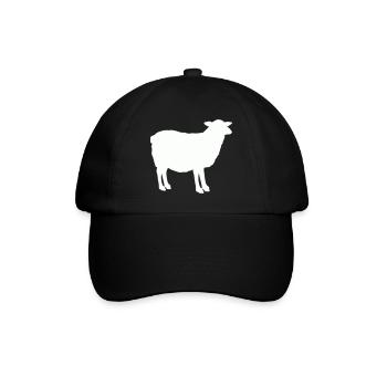 Sheep Silhouette - Baseball Cap - black/black - Front