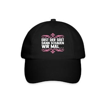 Bachelor Party Team Bride Hen Party - Baseball Cap - black/black - Front