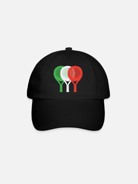 Padel-Italie2 - Casquette classique - noir/noir