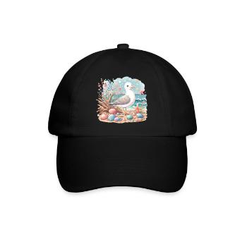 Seagull Beach Coquillages Côte Maritime - Casquette classique - noir/noir - Devant