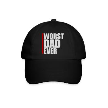 Le pire papa de tous les temps Drôle Sarcastique Papa pour la fête des pères - Casquette classique - noir/noir - Devant
