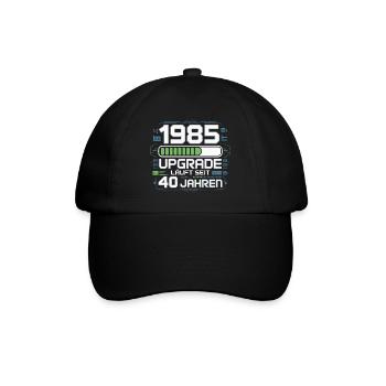 1985 Upgrade Jubiläum - Baseballkappe - Schwarz/Schwarz - Vorne