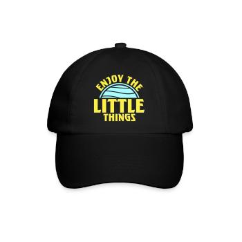 Enjoy The Little Things Gratitude Mindfulness - Baseball Cap - black/black - Front