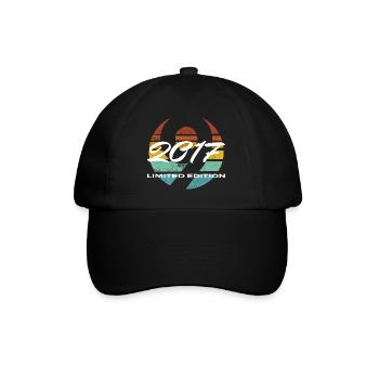 9th Birthday 2017 Boys and Girls Gift - Baseball Cap - black/black - Front