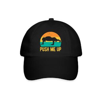 Les passionnés de fitness me poussent vers le haut gymnase de calistnique - Casquette classique - noir/noir - Devant