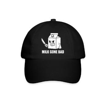 Milk Rotten Rage Cartoon - Baseball Cap - black/black - Front