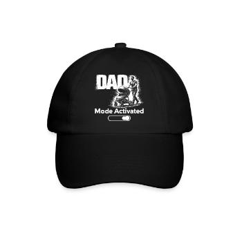 Dad Mode Activated Shirt New Dad Baby Stroller - Baseballkappe - Schwarz/Schwarz - Vorne