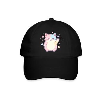 Joie du cœur en chaton pastel - Casquette classique - noir/noir - Devant