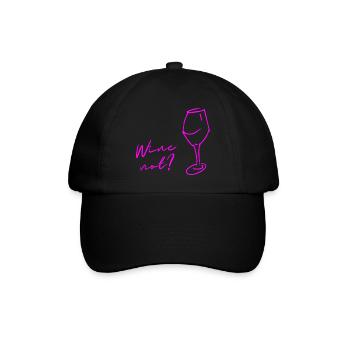 Du vin au lieu de Non, pas de vin, cadeau pour les connaisseurs ! - Casquette classique - noir/noir - Devant