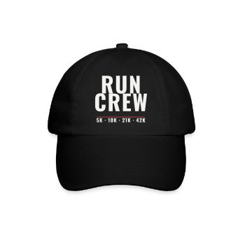 Équipe de course Running Marathon Team Run - Casquette classique - noir/noir - Devant