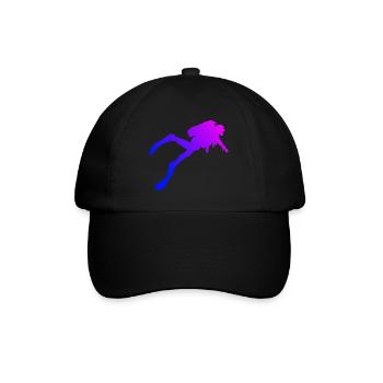 Diving Scuba Diving Men Scuba Divers - Baseball Cap - black/black - Front