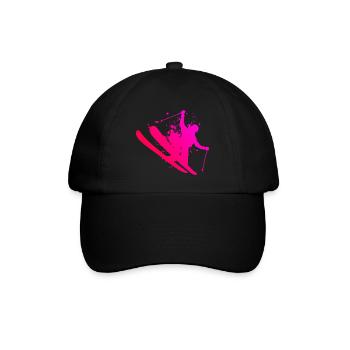 Saut à ski hommes Slopestyle femmes Ski acrobatique - Casquette classique - noir/noir - Devant