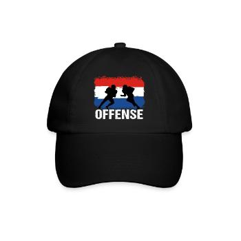 Football américain Pays-Bas Offensive - Casquette classique - noir/noir - Devant
