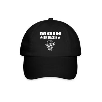 Moin - Baseballkappe - Schwarz/Schwarz - Vorne