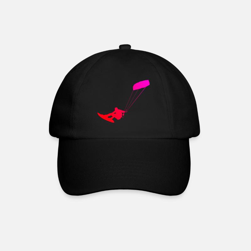 Kitesurf Kitesurf Kiten Kitesurfer Hommes - Casquette classique - noir/noir