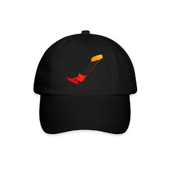 Kitesurfer Kite Kitesurf Kitesurfing Kiting - Baseball Cap - black/black - Front