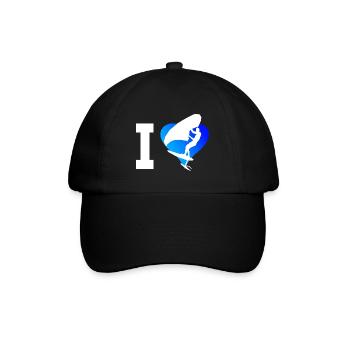 Women wingsurfing wingfoil wingsurf Men - Baseball Cap - black/black - Front