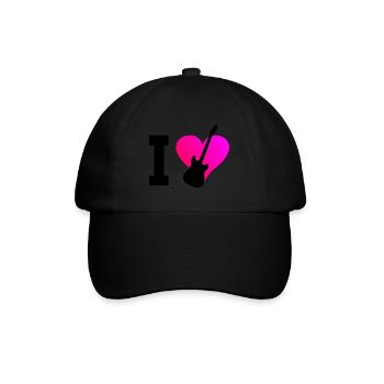 Guitariste Hommes Guitare Guitare Femmes Guitare Jouer - Casquette classique - noir/noir - Devant
