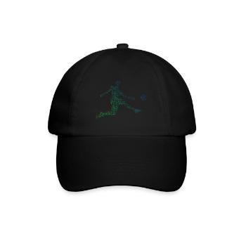 Football Masculin Soccer Soccer Spi - Casquette classique - noir/noir - Devant
