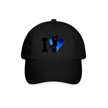 Motocross Dirt Bike Femme Dirt Bike Homme - Casquette classique - noir/noir - Devant