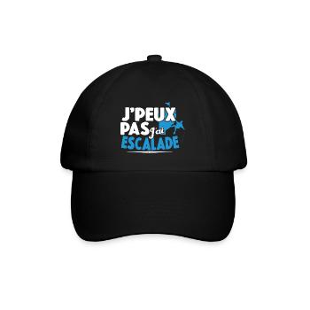 Je Peux Pas J'ai Escalade Cadeau Grimpeur Montagne - Casquette classique - noir/noir - Devant