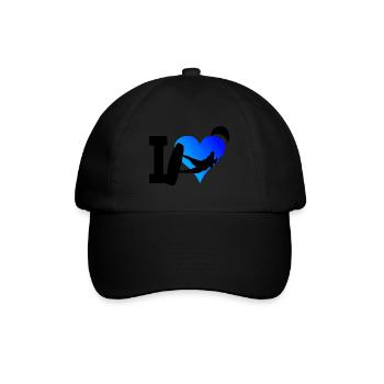 Kitesurfer Kite Kitesurfing Kitesurfing Kiting - Baseball Cap - black/black - Front