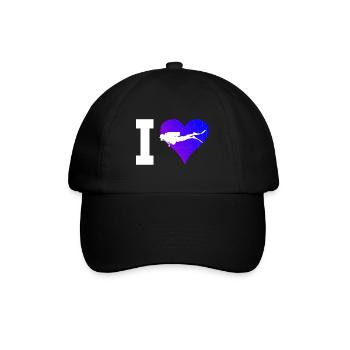 Plongeurs Hommes Plongée Libre Plongée - Casquette classique - noir/noir - Devant